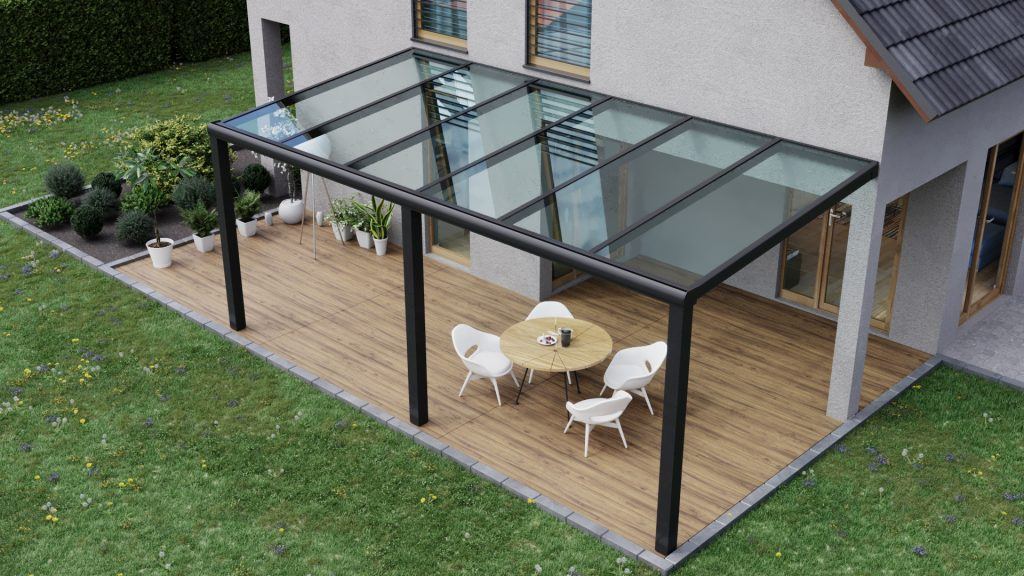 Veranda City - Aluminium Veranda - Glazen dak